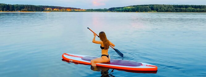 Trip Lettland - Wassersport mit Balance & Technik vereinen | Stand up paddeln, SUPen, Surfen, Skiten, Wakeboarden, Wasserski auf kristallklaren Bergseen